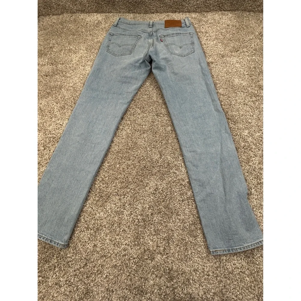 Levis Premium 511 Slim Fit Light Wash Denim Jeans Mens 29x32 04511-5285 #0474